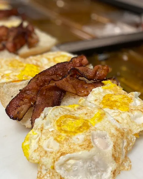 Breakfast subs being made at Toni's Depot