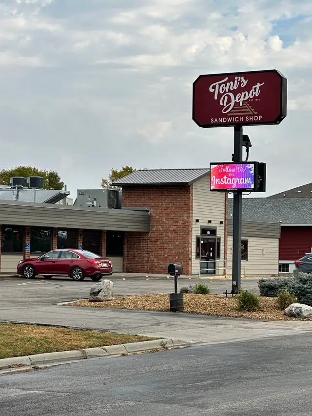 Toni's Depot building exterior in Marshall, MN