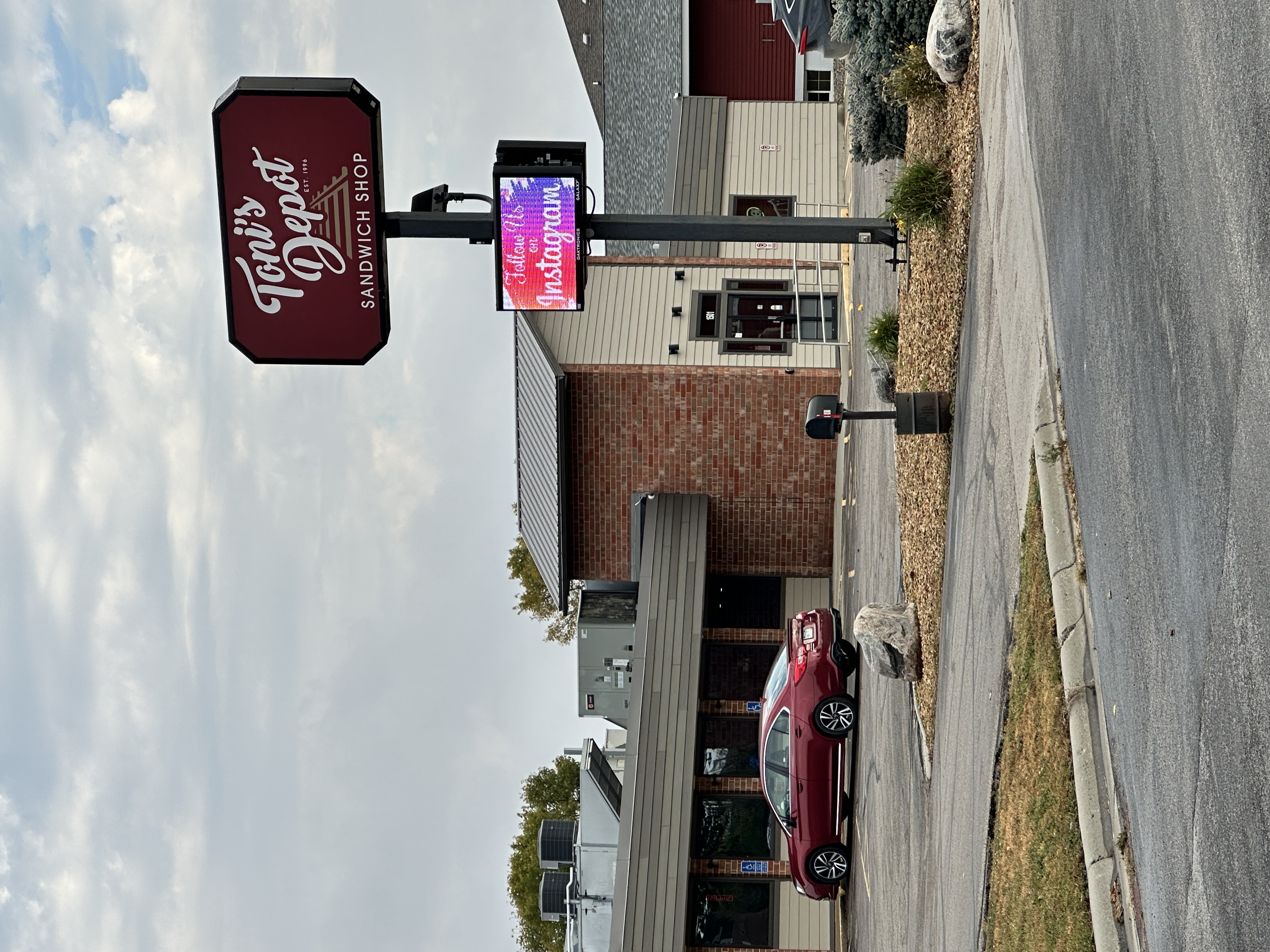Toni's Depot building exterior in Marshall, MN